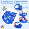 Cloele Toddler Nap Mat with Pillow-53 x21 Sleeping Bag for Kids Ages 3-7Years Slumber Bags,Rolled and Portable Nap Mat for Toddler Boys Preschool Daycare Travel-Dinosaur view 2