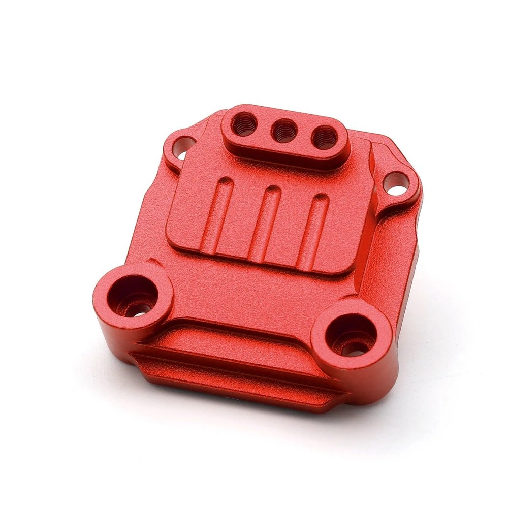jnxwenu Metal Gearbox Cover for 1/10 for Tam-iya TA01 TA02 DF01 RC#XS-TA29165(Red)
