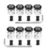 jnxwenu 4PCS Aluminum 12mm to 17mm Extended Adapter 12mm Hex Drive Hub for 1/10 for Sl-ash 4X4 RC Car Upgrade Parts(Extended 6MM) view 2