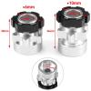 jnxwenu 4PCS Aluminum 12mm to 17mm Extended Adapter 12mm Hex Drive Hub for 1/10 for Sl-ash 4X4 RC Car Upgrade Parts(Extended 6MM) view 3