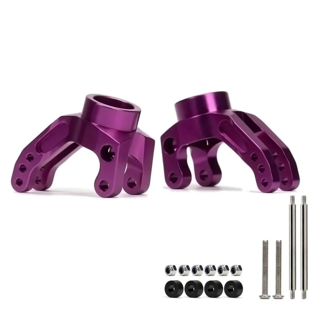 Aluminum Heavy Duty Rear Hub Carrier for C-Hub Chub for RC Car 1/8 HPI for SAV-Age for Flux HP 2350 XL X 4.6 5.9 21 25 SS 4.1 3.5(Purple)