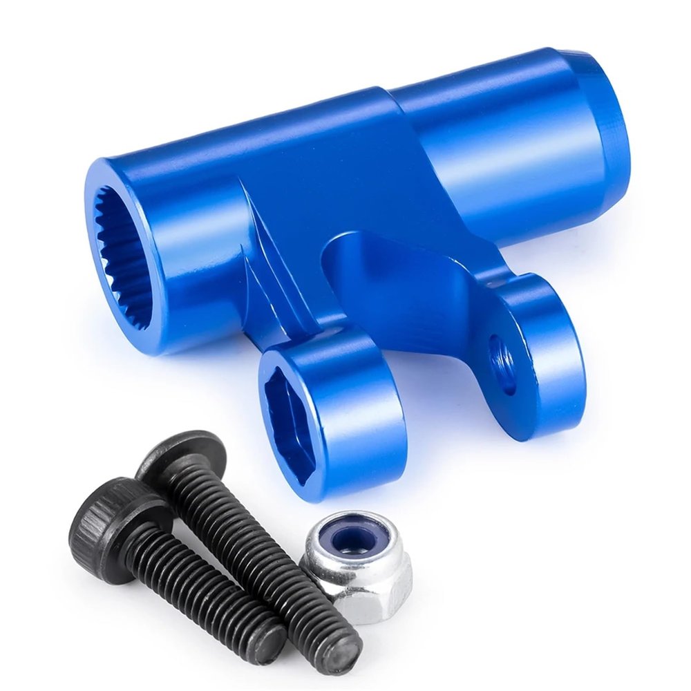 jnxwenu Aluminum Servo Arm 25T Original Factory Steering Servo Horn for 1/5 for X-MAXX for Xm-axx 8S 6S RC Buggy Truck Accessories(Blue)