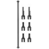 jnxwenu Steel Center Drive Shaft Joint Drive Cup for 1/10 for Tam-iya for Hot-Shot 58391 4WD Buggy Truck Parts(Black) view 1
