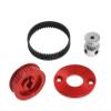 jnxwenu TT-02 Low Noise Belt Drive 16T 40T Transmission Gears System DIY Modify Upgrade Parts for Tam-iya TT02 TT-02 1/10 RC Car(Red) view 3