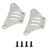 jnxwenu Chassis Armor Compatible for Tam-iya TT02 TT-02 1/10 RC Car Stainless Steel Gearbox Protector Skid Plate Guard Parts Accessory(Around) view 1