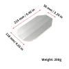 jnxwenu Chassis Armor Compatible for Tam-iya TT02 TT-02 1/10 RC Car Stainless Steel Gearbox Protector Skid Plate Guard Parts Accessory(Around) view 3