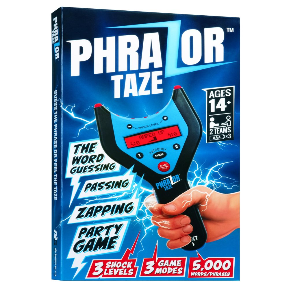 PhraZor Taze  Shockingly Fun Word-Guessing Party Game with 3 Shock Levels, 3 Play Modes & Cheat Detector  5,000+ Words, Multiplayer for Teens & Adults and Family Game Night
