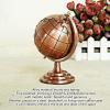 Beufee Alloy Earth Model, Alloy Globe Model Wine Red Metal Globe Ornament for Home Office Study Decor view 3