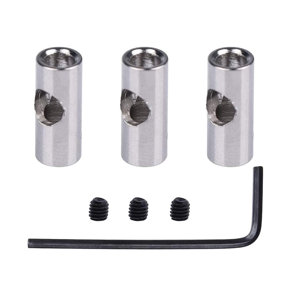 3Pcs Motor Axle 3.17mm to 5mm Change Over Shaft Adapter Sleeve for RC Model Car Boat Plane 3650 550 540 Motor