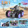 Amphibious Remote Control Car with Water Gun,Waterproof Monster Truck Rc Boat Water Tank Swimming Pool Toys,Gesture Sensing RC Stunt Cars,Birthday Gifts for Boys Girls Teens 8 9 10 11 12 13+ yrs view 2