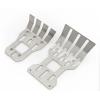 jnxwenu for RC Car for ARR-MA 1/7 6S for Moj-ave Replace ARA320540 2Pcs Stainless Steel Front Rear Chassis Armor Protector Skid Plate Accessories view 3
