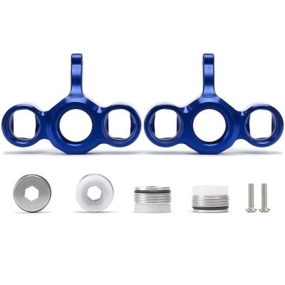 jnxwenu Alloy 2Pcs Front Steering Block #AR330187 Upgrade Accessories for 1/7 1/8 RC Cars for AR-RMA for FEL-Ony(Blue)