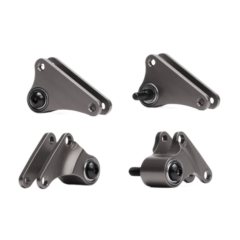 Aluminum Front&Rear Rocker Arms Set #7158 for RC for Tra-xxas 1/16 for Sum-mit 72054 for E-Revo 71076-3 for SLA-sh 70054(Gray)