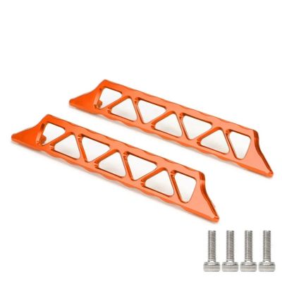 2Pcs Aluminum Alloy #7723 Side Trail Nerf Bars for RC Crawler Car for Tra-xxas 1/5 for XM-axx for X-Maxx 6S 77076-4 8S 77086-4(Orange)