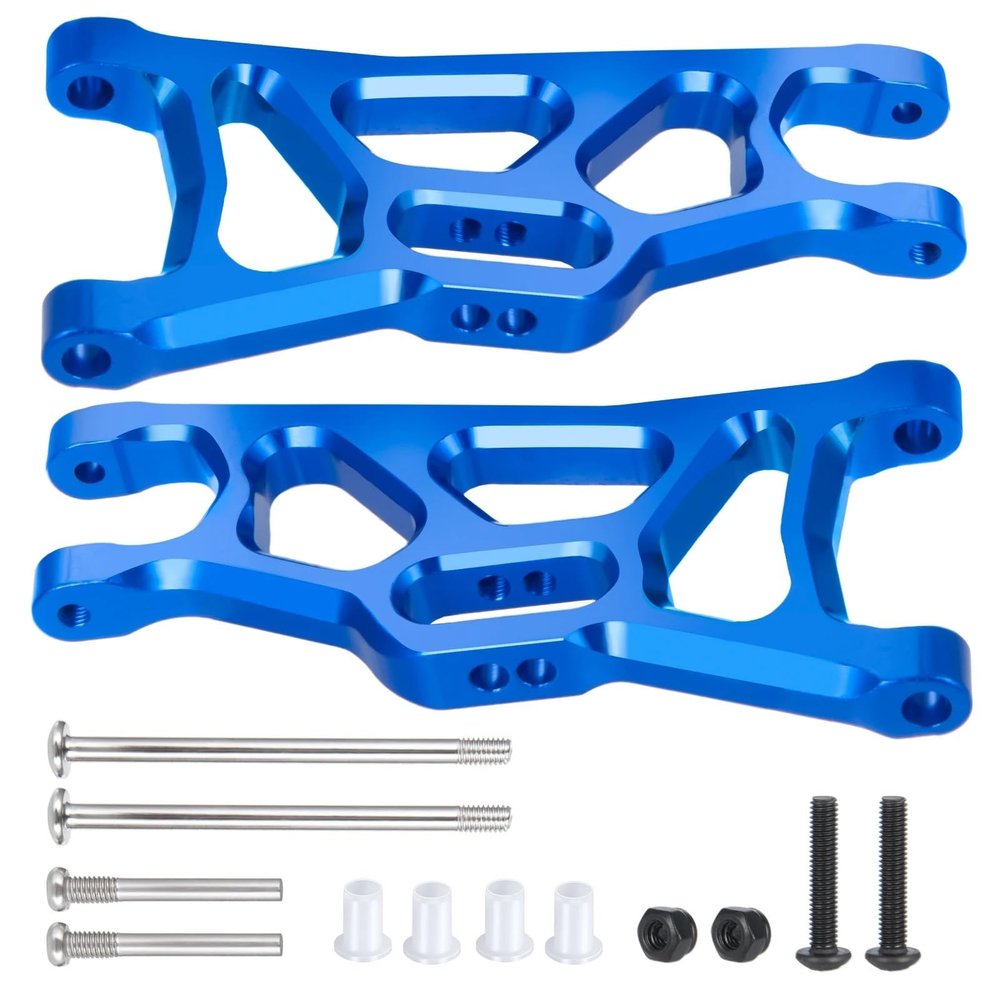 jnxwenu Aluminum Alloy Front Rear Lower Suspension Arms for 1/10 for SLA-sh for Ru-stler 4X4 2WD Short RC for Cou-RSE Parts