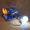 4 Cylinder Hot Air Stirling Engine, Mini Multifunctional Educational Portable Generator Model with LED Lamp for Teacher Adults Gifts view 1