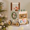 PairPear Wooden Activity Cube Push Walker, 6 in 1 Wooden Baby Walker Montessori Toys for Baby Boys & Girls 12M+, Adjustable Speed Push Cart with Brake Activity Center Toys Learning to Walk view 1