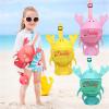 Amidaky Personalized Beach Bag for Kids 4 Pcs Shell Collecting Bags Customized Mesh Beach Bag for Kids Beach Accessories Gift for Boys and Girls view 2