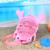 Amidaky Personalized Beach Bag for Kids 4 Pcs Shell Collecting Bags Customized Mesh Beach Bag for Kids Beach Accessories Gift for Boys and Girls view 4