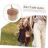 Holibanna Mini Acorn Woven Bag Kids Cross Pouch Handmade Rattan Satchel Storage Bag for Toddlers view 4