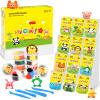 Air Dry Clay Kit for Kids - 12 Portable Packs, Soft & Mess-Free Clay with Tools & Tutorials, Birthday Gift for Girls Ages 3-12, Creative Arts Crafts Travel Toys for Girls Boys - Halloween Party Favors view 1