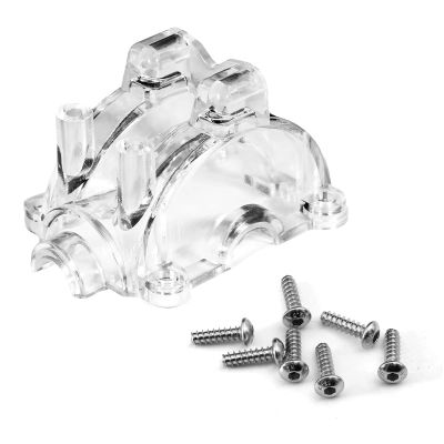 jnxwenu Transparent Plastic Modified Gearbox Cover for 1/10 for TAM-IYA TT02 TT-02 RC Car Upgrade Parts Accessories