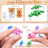 30 Pack Hamster Erasers for Kids,3D Take Apart Animal Eraser Desk Pets for Boys Girls Classroom Prizes,Game Reward,Easter Egg Fillers,Back to School Supplies,Goodie Bag Stuffers,Party Favors view 3