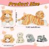 5 Pieces Cat Stuffed Animal with Babies, 1 Mommy Orange Cat Plush Toy Stuffed Cat with 4 Babies Plush Kittens, Stuffed Kitty Plush Toys for Kids Girls Boys Birthday Valentines Gifts view 3