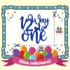 1/2 Way to One Cake Topper, Half Birthday Decor, Happy 6 Months Birthday Baby Shower Party Decorations Supplies for Kids Girls, Blue Glitter view 2