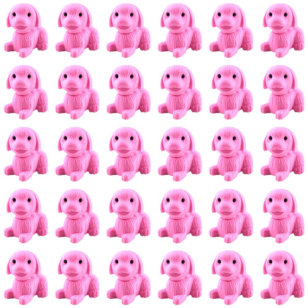 30 Pack Dog Erasers for Kids,3D Take Apart Animal Eraser Desk Pets for Boys Girls Classroom Prizes,Game Reward,Easter Egg Fillers,Back to School Supplies,Goodie Bag Stuffers,Party Favors