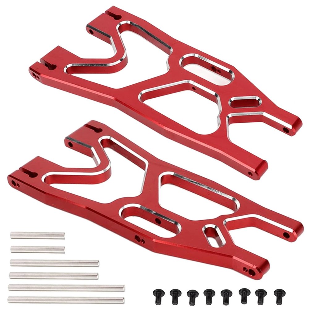 Alloy Lower Suspension Arms #7730 Upgrade Parts for 1/5 X-Maxx Xmaxx 6S 8S RC Monster Truck (Red