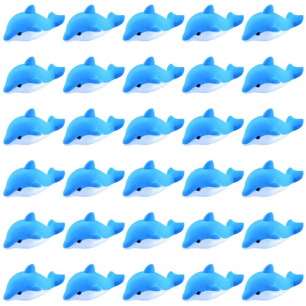 30 Pack Dolphin Erasers for Kids,3D Take Apart Animal Eraser Desk Pets for Boys Girls Classroom Prizes,Game Reward,Easter Egg Fillers,Back to School Supplies,Goodie Bag Stuffers,Party Favors