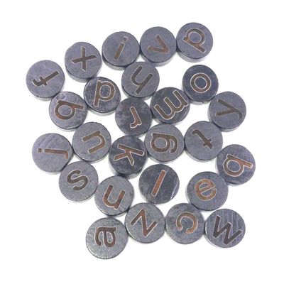 13mm Wooden Letter Slices 26 Lowercase Alphabet Round Pieces for Crafting 3 Packs of 7mm Thick Decorative Letters for DIY Projects and Home Decor