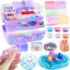 BEIREG Nano Tape Bubble Kit for Kids, Squishy Making Kit with 7 Rolls Nano Tape & 6 Slimes, Squishy Maker Box for Make Your Own Squishies, Cute Stuff Toys for Teen Girls 6-8 8-10 10-12 view 1