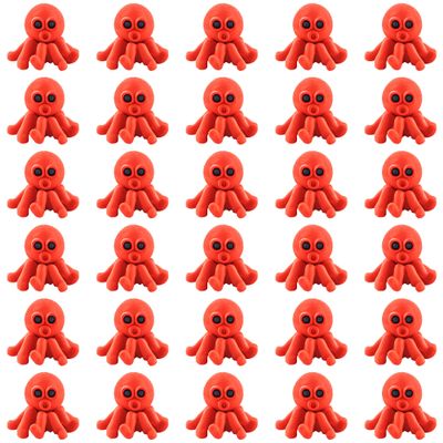 30 Pack Octopus Erasers for Kids,3D Take Apart Animal Eraser Desk Pets for Boys Girls Classroom Prizes,Game Reward,Easter Egg Fillers,Back to School Supplies,Goodie Bag Stuffers,Party Favors