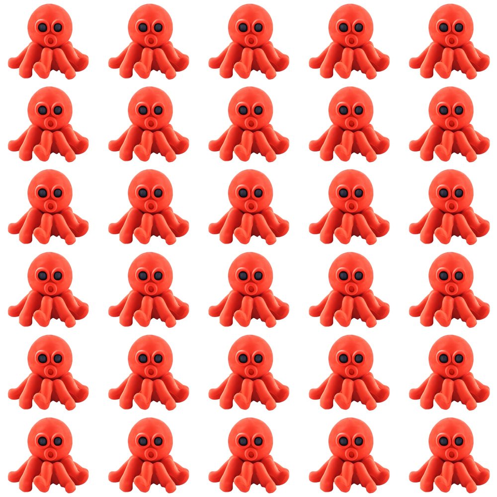30 Pack Octopus Erasers for Kids,3D Take Apart Animal Eraser Desk Pets for Boys Girls Classroom Prizes,Game Reward,Easter Egg Fillers,Back to School Supplies,Goodie Bag Stuffers,Party Favors