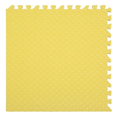 10Pack EVA Foam Play Mats for Floor Protection,12"x12"x0.3" Interlocking Floor Tiles Soft Crawling Exercise Mat Area Rug for Playroom Nursery (Yellow)