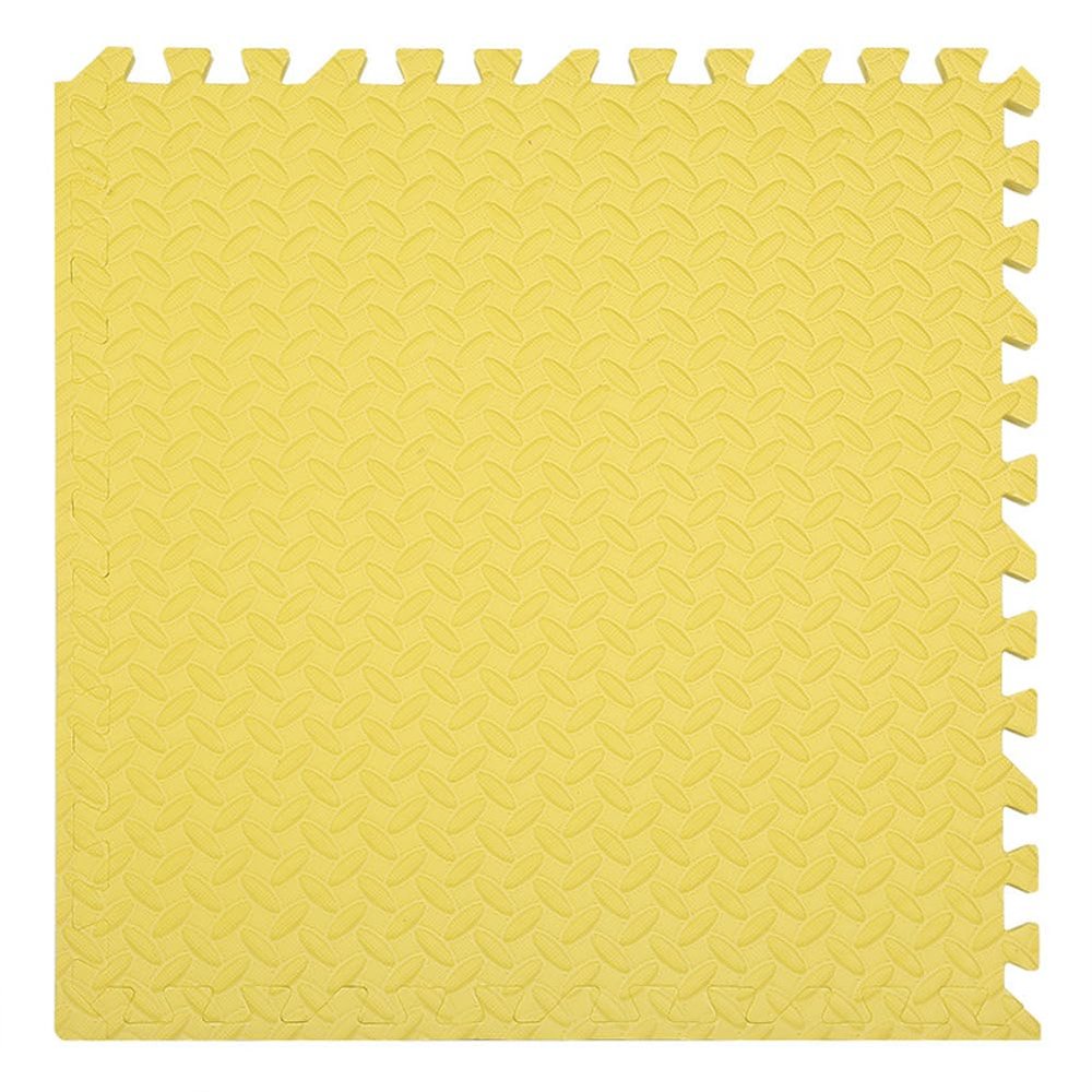 10Pack EVA Foam Play Mats for Floor Protection,12"x12"x0.3" Interlocking Floor Tiles Soft Crawling Exercise Mat Area Rug for Playroom Nursery (Yellow)