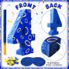 Simgoing Number 4 Blue and Golden Rings Piata for Kids Birthday Cartoon Theme Small Piata with Blindfold Stick Confetti for Fiesta Cinco De Mayo Party Decor, 15.8 x 11 x 2.8 Inch view 4