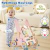 Paisure Baby Push Walker for Baby Boy 10+ Months, Wooden Baby Walker Push Toy, Learning to Walk, Baby Walkers for Girls, Montessori Walker Toy with Wheels view 2