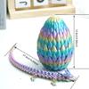 3D Printed Crystal Dragon Egg Models,Flexible Joint Animal lacertid Figurines, 3D Printing Stuff,Stress Relief, Fidget restlessness, ADHD Toys, Surprise Fantasy Gifts view 2