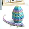 3D Printed Crystal Dragon Egg Models,Flexible Joint Animal lacertid Figurines, 3D Printing Stuff,Stress Relief, Fidget restlessness, ADHD Toys, Surprise Fantasy Gifts view 4