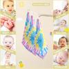Nander Color Tie Dye Baby Muslin Washcloths 5PCS- Soft Face Cloths for Newborn, Absorbent Bath Wash Cloths, Wipes, Burp Rag view 4