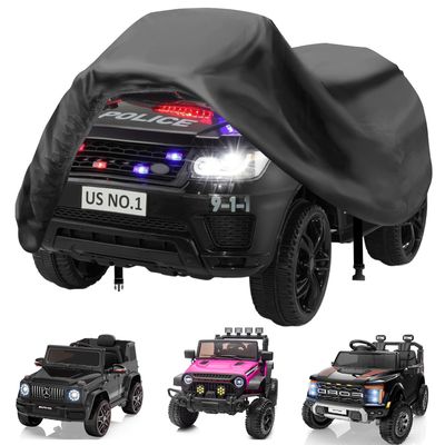 Aibiley Kids Ride On Toy Car Cover Waterproof Outdoor,Power Wheels Cover,Durable Anti-UV All Weather,12V/24V Powerwheels Toddler Boys Girls Electric Jeep Truck Vehicles Toy Cover,with Buckles
