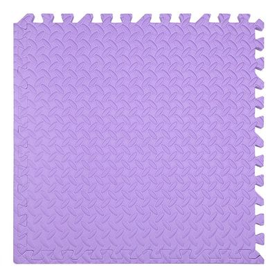 10Pack EVA Foam Play Mats for Floor Protection,12"x12"x0.3" Interlocking Floor Tiles Soft Crawling Exercise Mat Area Rug for Playroom Nursery (Purple)