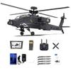 Aetheria F11-S AH64 RC Helicopter, 1:32 Scale 2.4G 6CH Remote Control Aircraft with Dual-Axis Co-Drive Flybarless 6G/3D Stunt Airplane Helicopter for Adults Outdoor Enthusiasts & Tech Lovers view 1