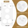 3-Hole Penny Coin Flips - 50 PCS Cardboard Holders for 2x2 inch Pockets CS07 (White Coin Flips Fits 2x2 inch grids [Opening:20.5mm/0.8 in]) view 2