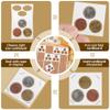 3-Hole Penny Coin Flips - 50 PCS Cardboard Holders for 2x2 inch Pockets CS07 (White Coin Flips Fits 2x2 inch grids [Opening:20.5mm/0.8 in]) view 3