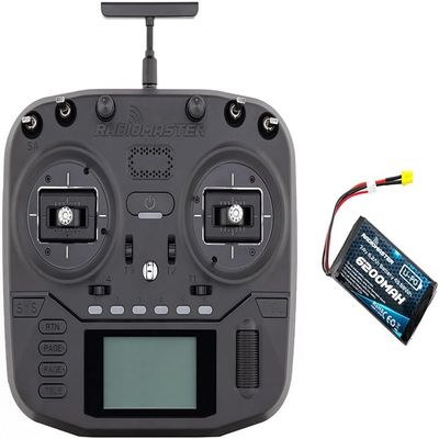 RadioMaster Boxer 2.4G 16ch Hall Gimbals Transmitter Radio Control ELRS 4in1 CC2500 Support EDGETX with Carry Case (4in1 Mode 2 with 6200)