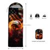 Smell Sunshine Kids Sleeping Bag for Boys Girls,American Flag Baseball Print-Lightweight Warm Portable Outdoor Indoor-Waterproof Cold Weather Resistant Sleeping Bag for Camping Hiking(Baseball) view 4
